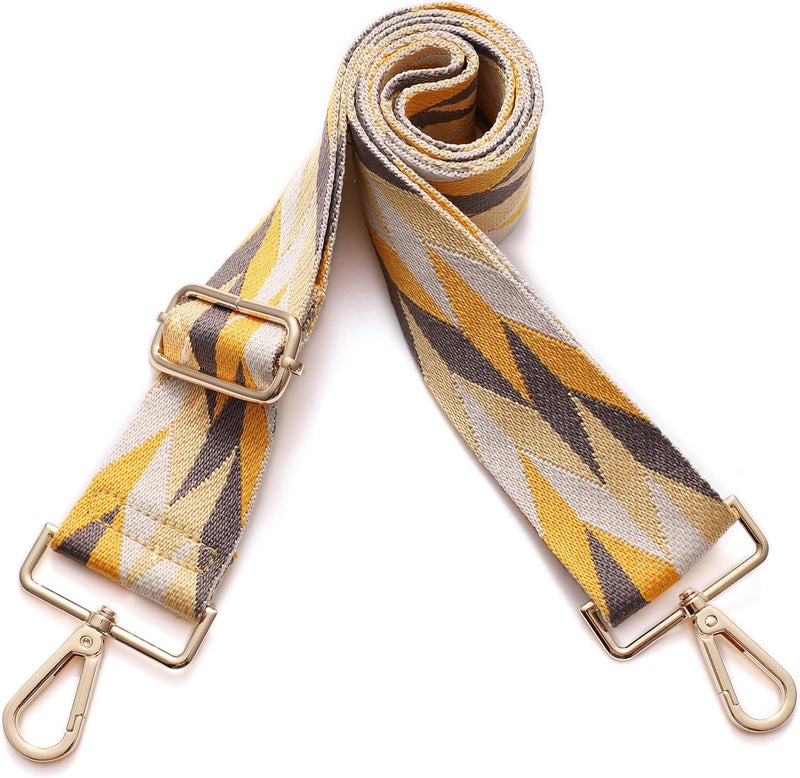 S-Jacorry Purse Strap Replacement Crossbody Wide Shoulder Strap Adjustable Canvas Straps Handbag Strap Replacement Belts - Image 2